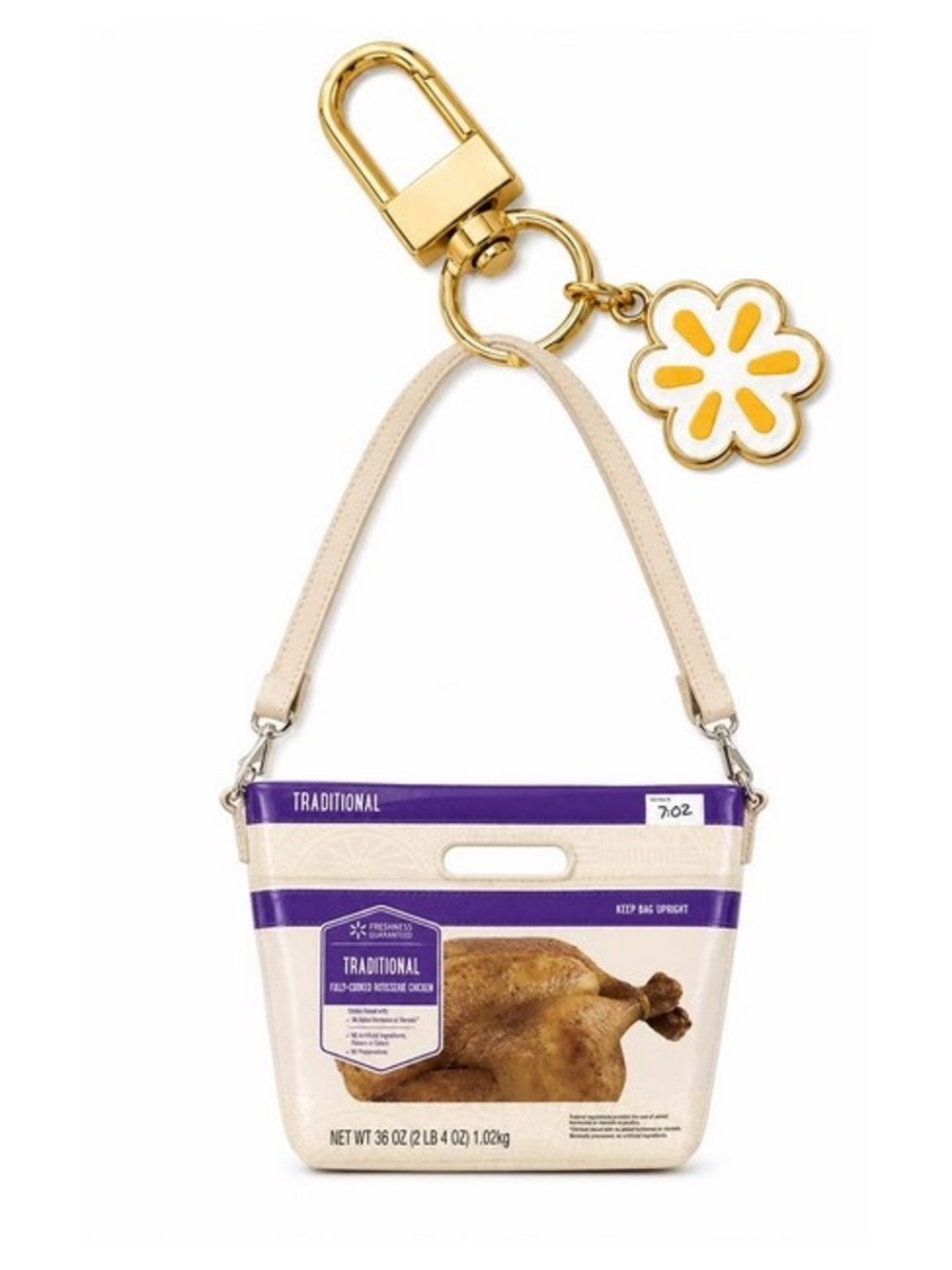 Walmart Traditional Rotisserie Chicken Coon Purse Bag Charm